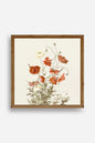 Çiçek Ahşap Çerçeveli Tablo 50 x 50
