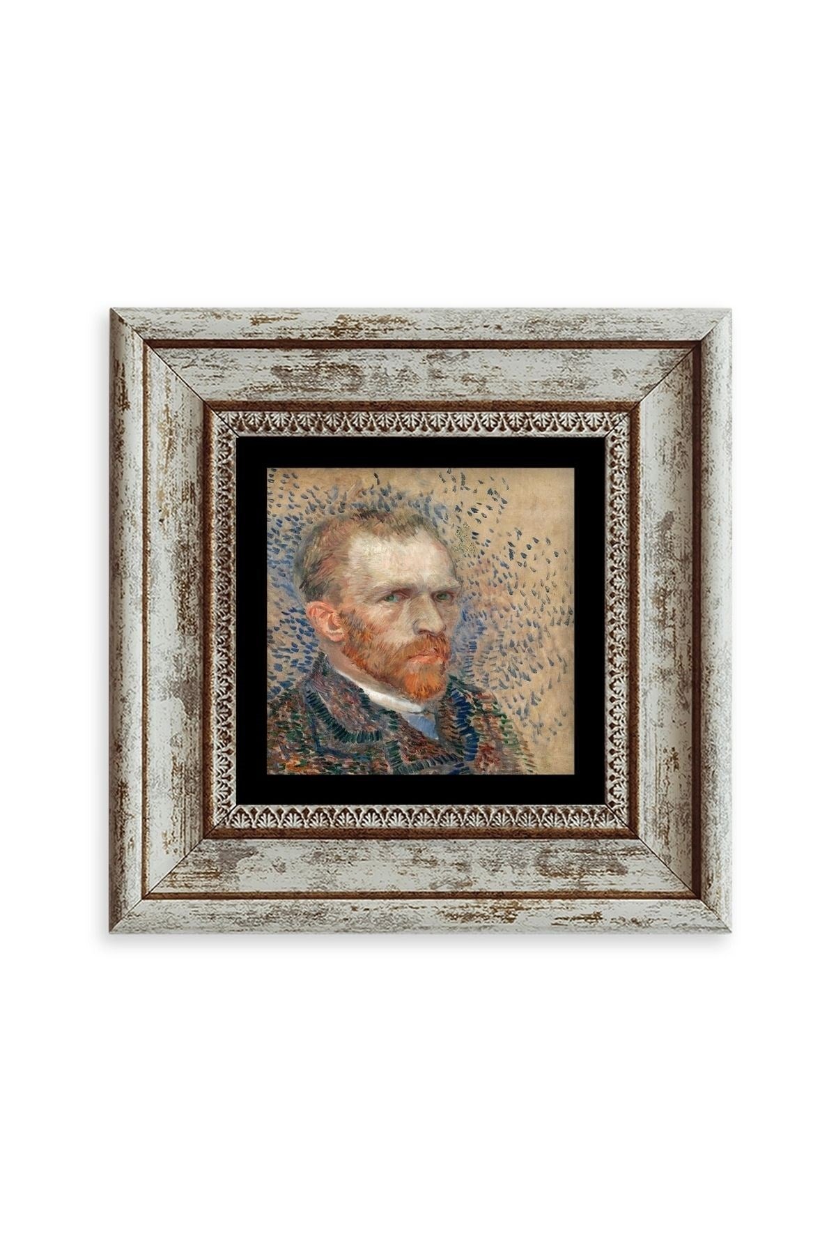Van Gogh Çerçeveli Taş Tablo 20 cm