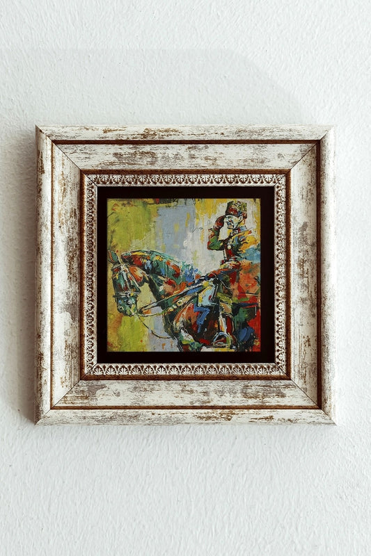 Atatürk Çerçeveli Taş Tablo , Çerçeveli Taş Duvar Dekoru-enkcrcvtbl-00127 20 cm