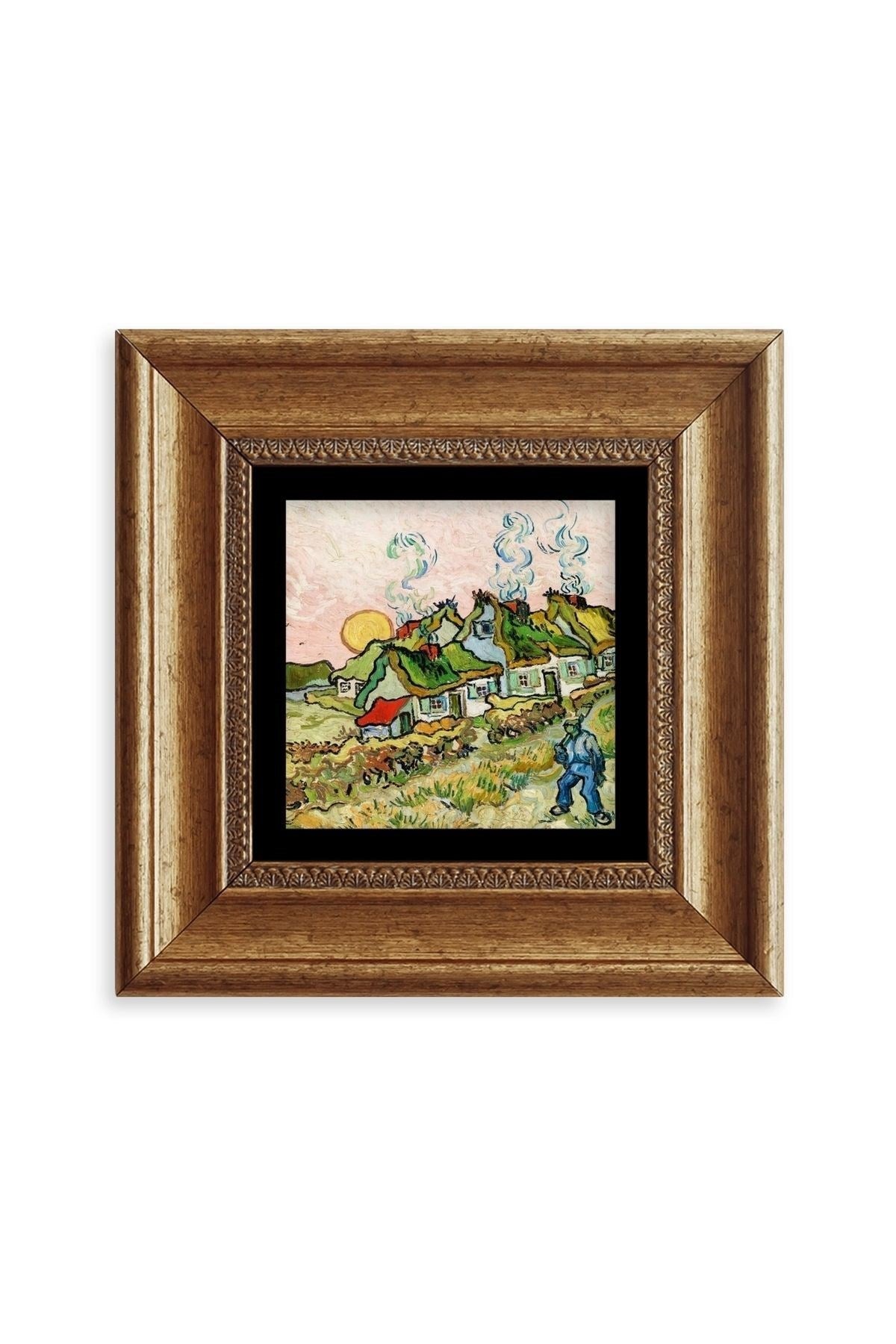 Van Gogh Çerçeveli Taş Tablo 20 cm