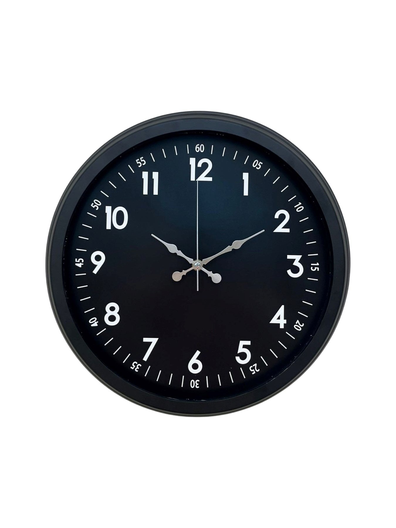 Zentime Pure Dark Black 40 Cm Metal Duvar Saati