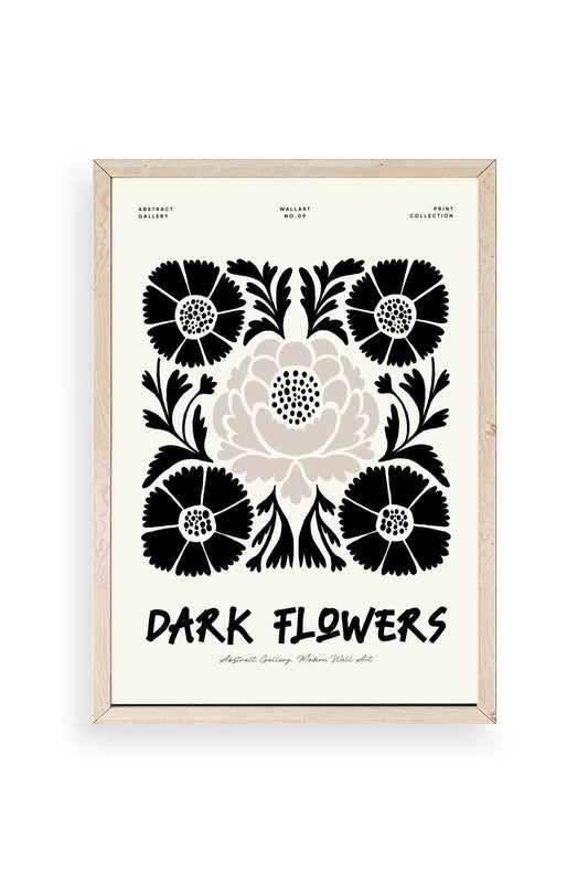 Çiçek Ahşap Çerçeveli Tablo 50 x 70