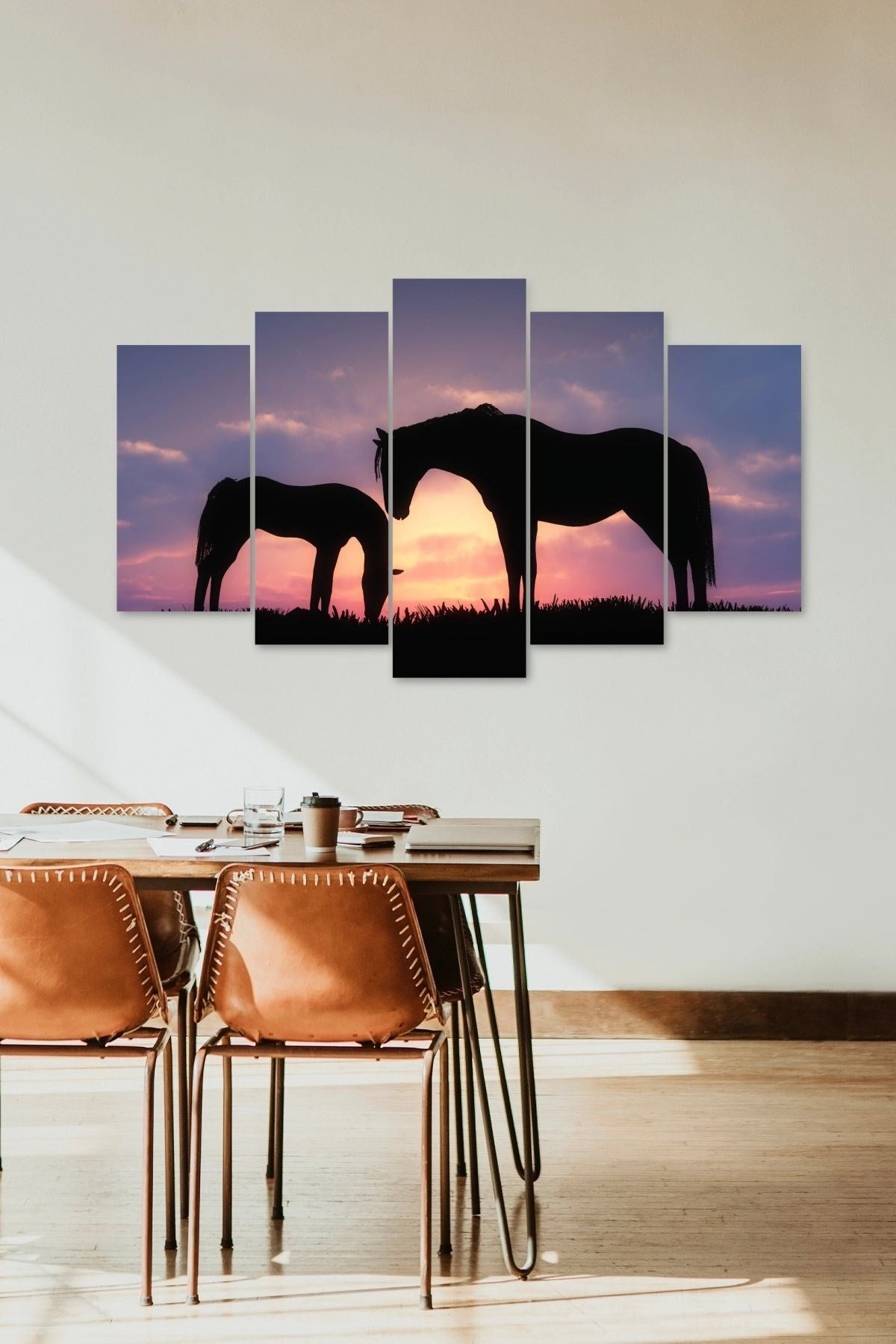 Atlar 5 Parçalı Mdf Tablo 60 x 100