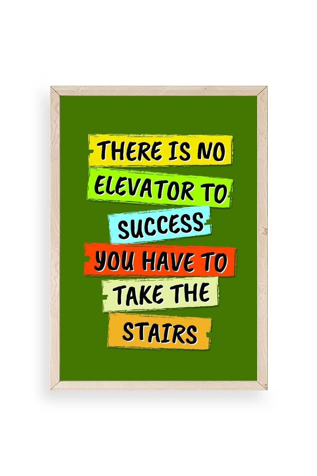 Motto Ahşap Çerçeveli Tablo 23 x 30