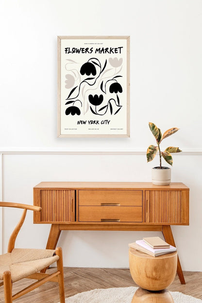 Çiçek Ahşap Çerçeveli Tablo 50 x 70