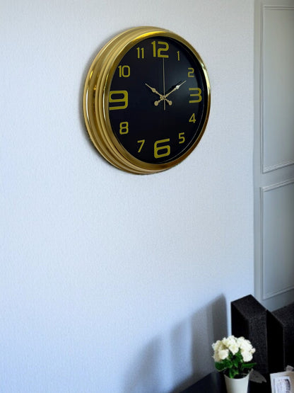 Zentime 40 Cm Gold Lüks Duvar Saati