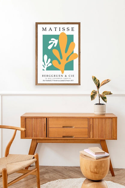 Soyut Ahşap Çerçeveli Tablo 30 x 42