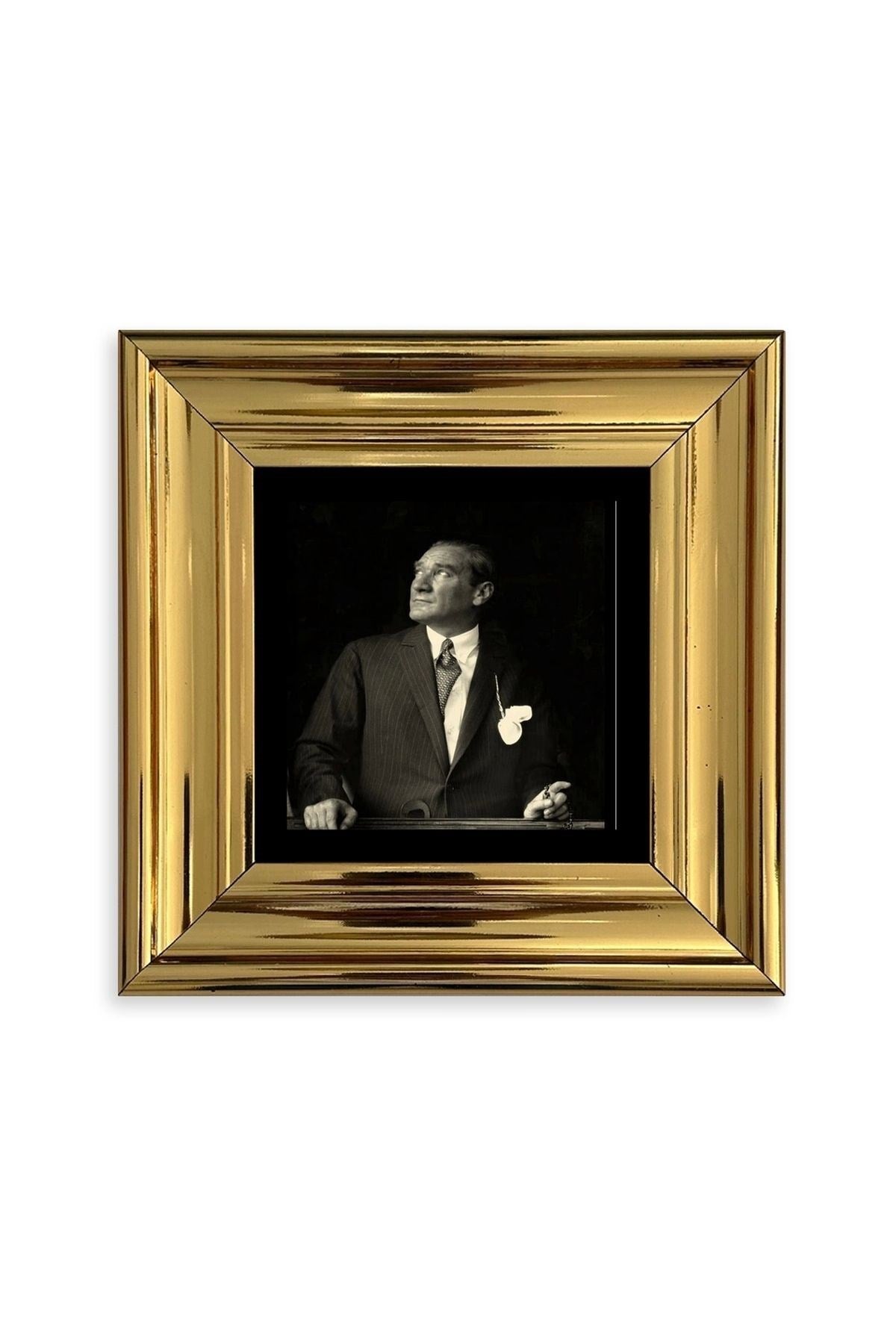 Atatürk Çerçeveli Taş Tablo 20 cm