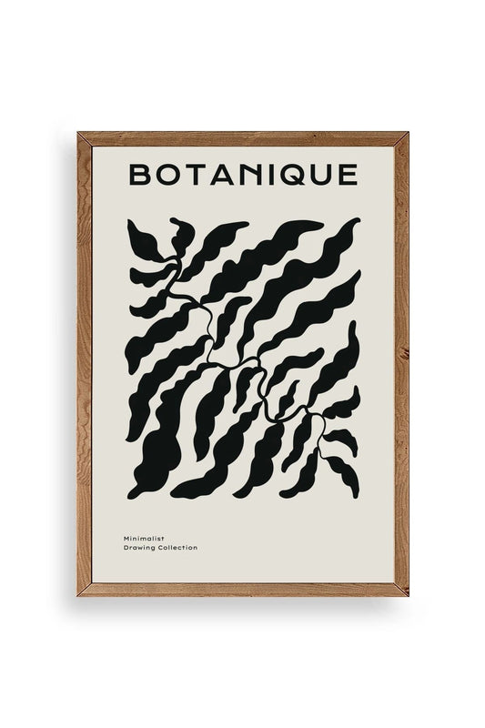 Soyut Ahşap Çerçeveli Tablo 30 x 42