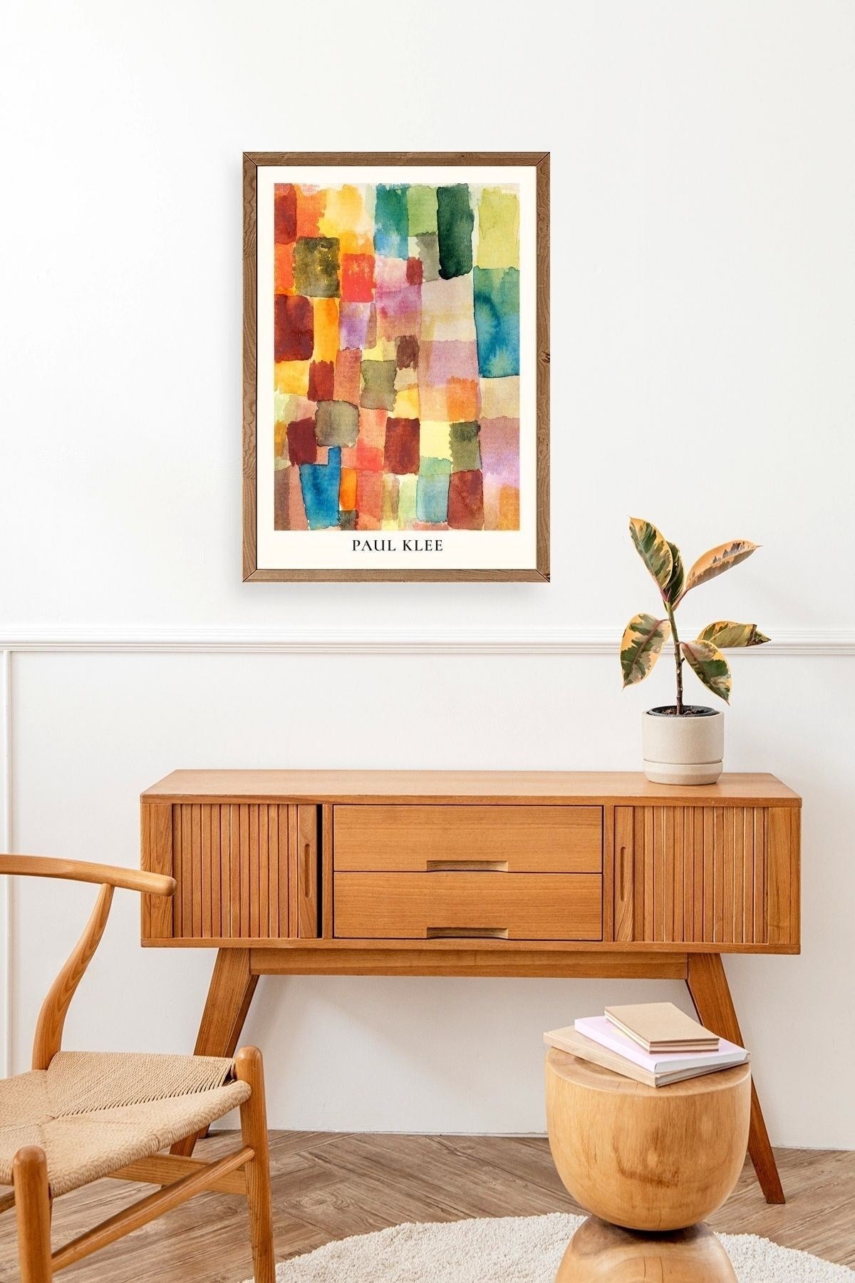 Paul Klee Ahşap Çerçeveli Tablo 30 x 42