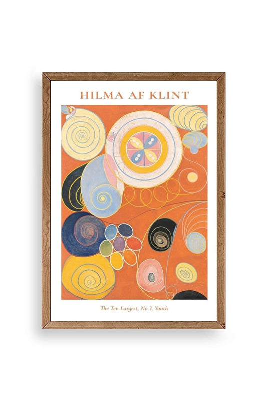 Hilma Af Klint Ahşap Çerçeveli Tablo 50 x 70