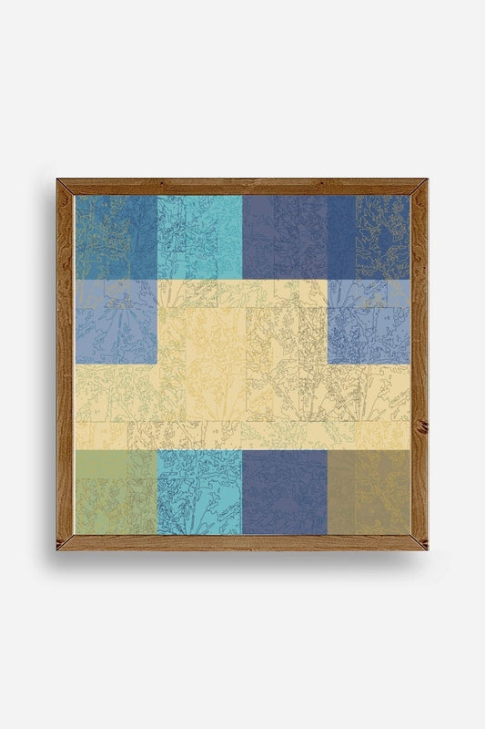 Kare Ahşap Çerçeveli Tablo 23 x 23