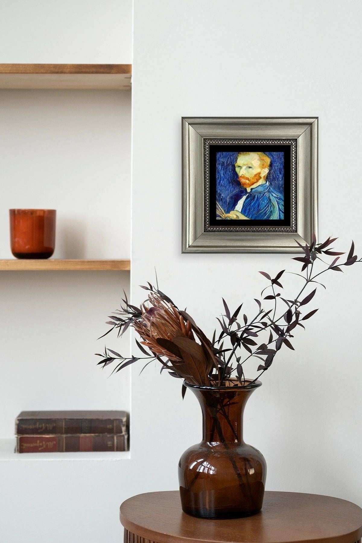 Van Gogh Çerçeveli Taş Tablo 20 cm