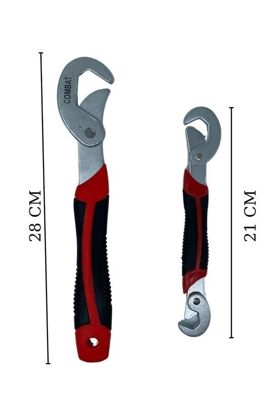 BUFFER® Çok Fonksiyonlu Ergonomik  Ayarlanabilir Büyük Küçük Akıllı Pense Anahtar 2li Set