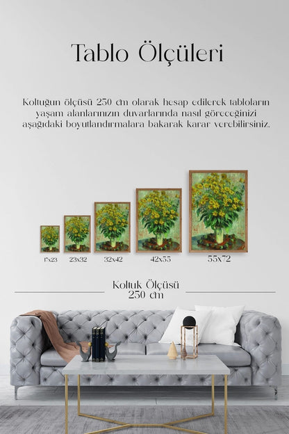 Ağaç Ahşap Çerçeveli Tablo 23 x 30