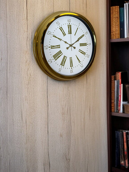 Zentime 40 Cm Gold Lüks Duvar Saati