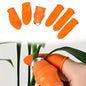 BUFFER® 5 Parça Pratik Parmak Koruyucu 1 Parça Baş Parmak Bıçaklı Eldiven Sebze Meyve Soyucu Kesme Ayıklayıcı Silikon Set