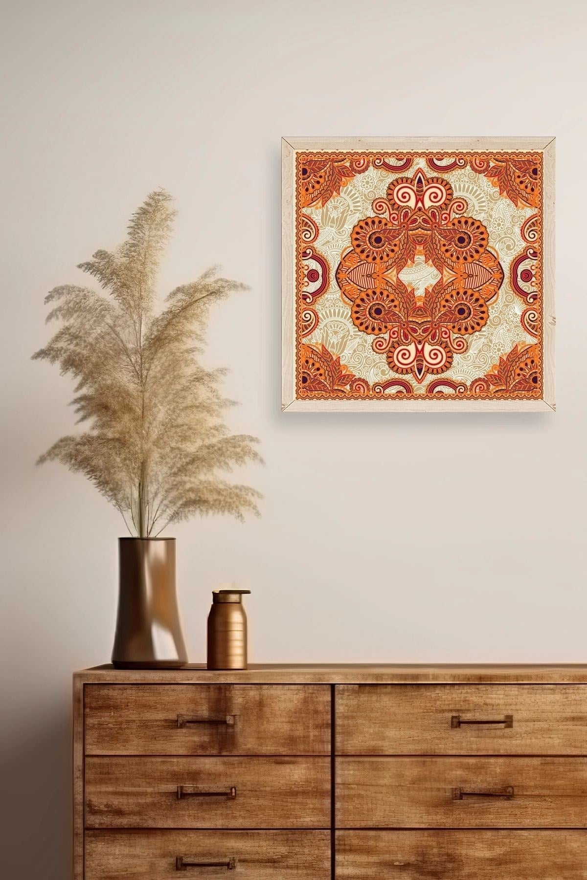 Motif Ahşap Çerçeveli Tablo 50 x 50