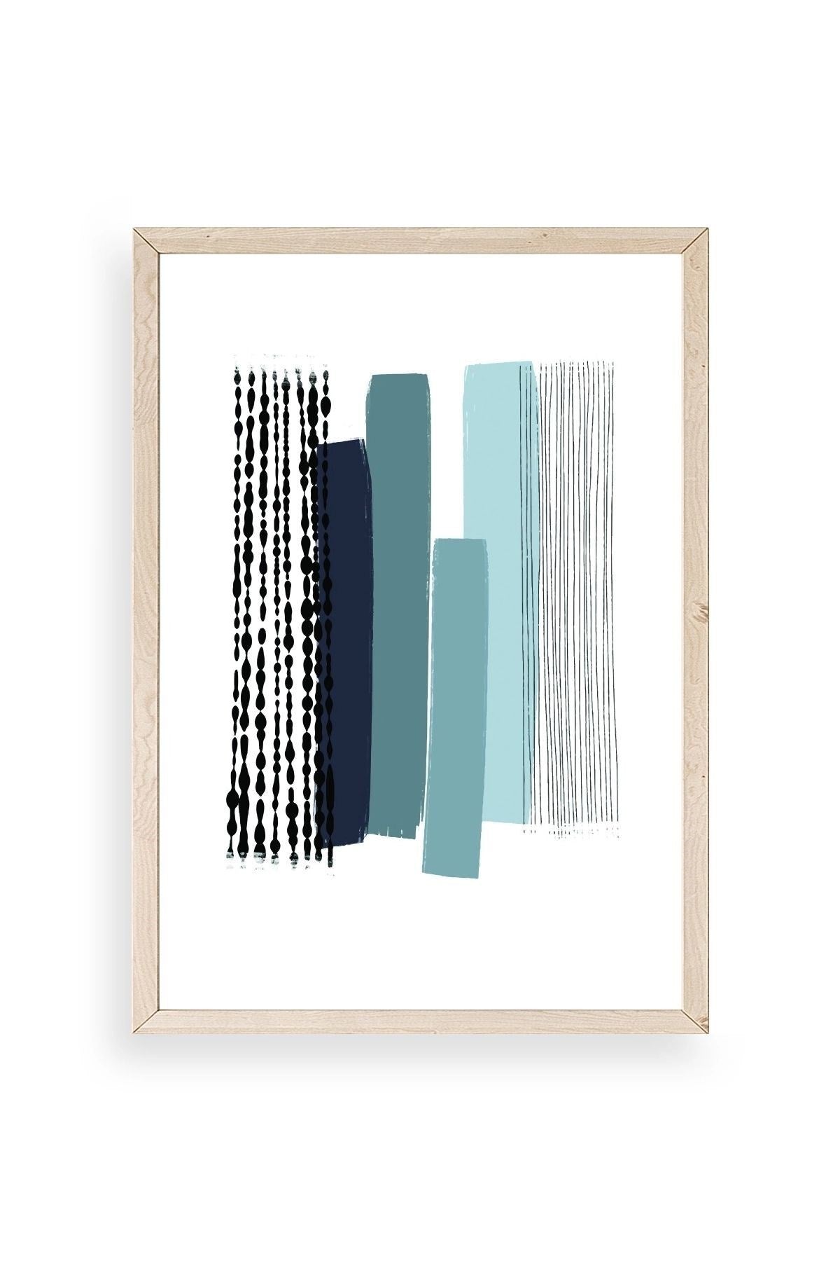 Modern Ahşap Çerçeveli Tablo 50 x 70