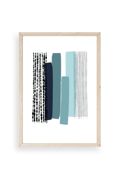 Modern Ahşap Çerçeveli Tablo 50 x 70