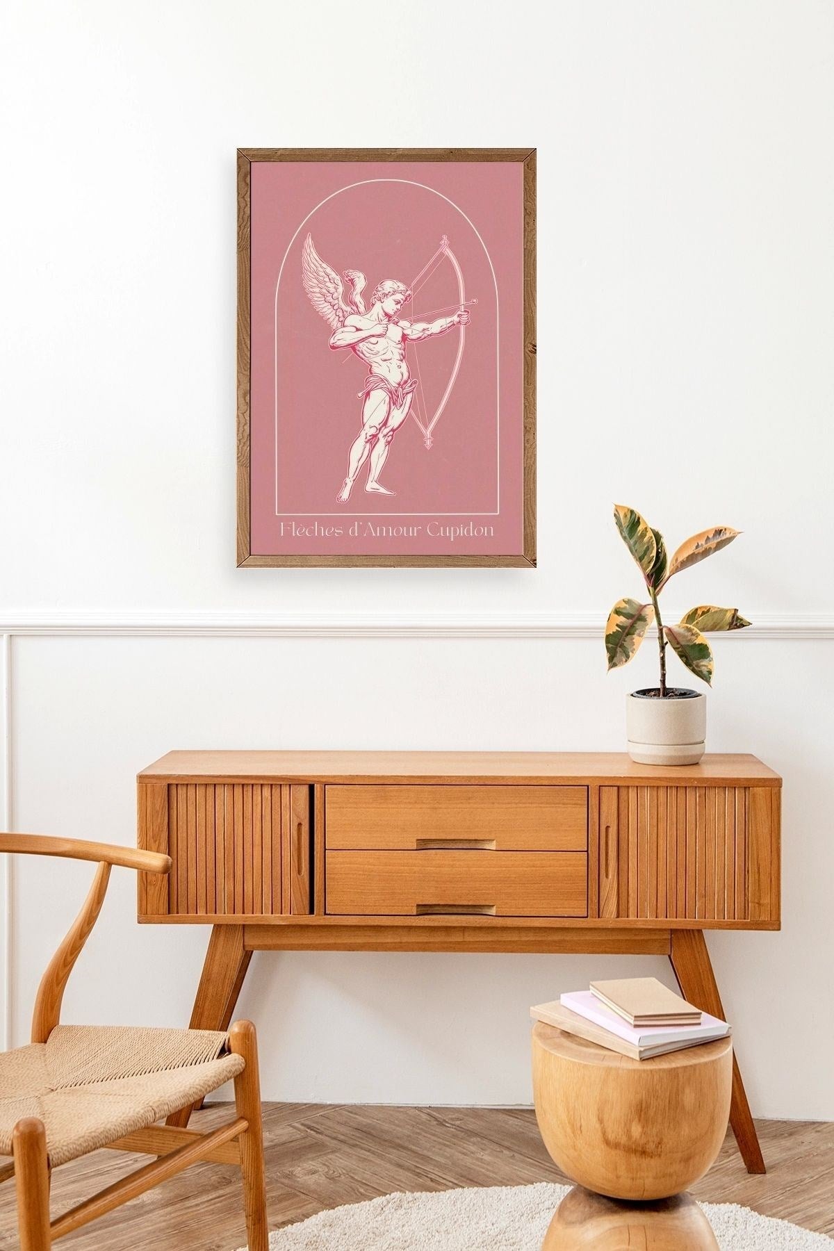 Cupid Ahşap Çerçeveli Tablo 30 x 42