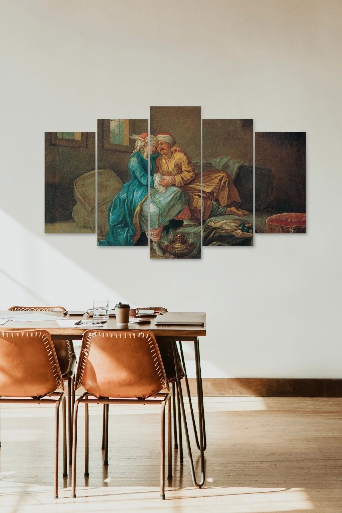 Kadın Erkek 5 Parçalı Mdf Tablo 60 x 100