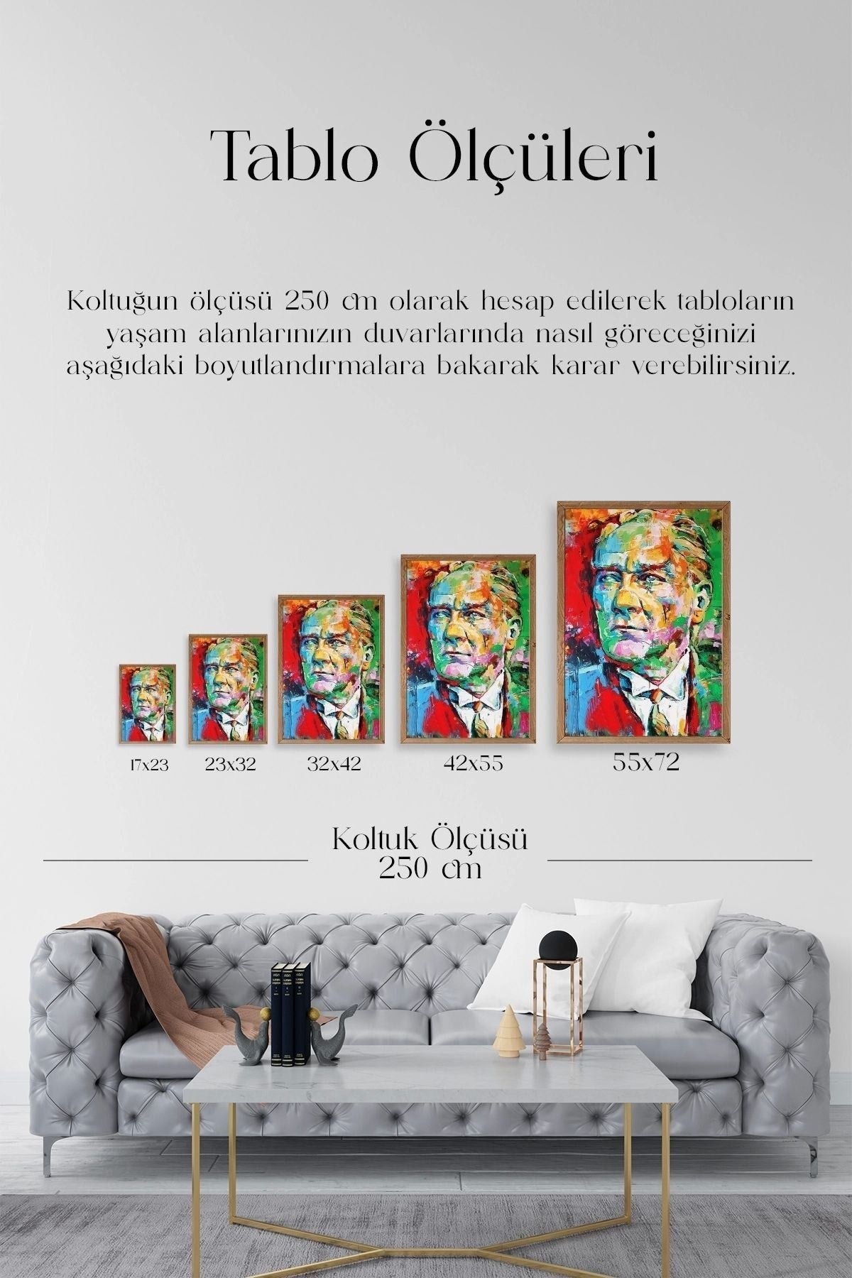 Atatürk Ahşap Çerçeveli Tablo 23 x 30