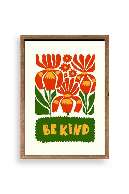 Motto Ahşap Çerçeveli Tablo 23 x 30