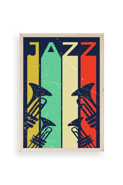 Jazz Ahşap Çerçeveli Tablo 50 x 70