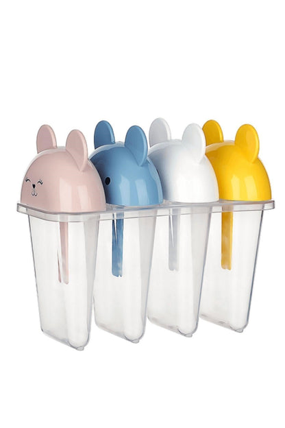 BUFFER® 4'lü Kolay Şekillendirici Sevimli Çocuk Meybuz  & Dondurma Kalıbı AP-9179