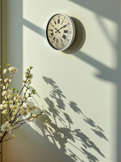 Zentime 36 Cm Sarı Dekoratif Duvar Saati