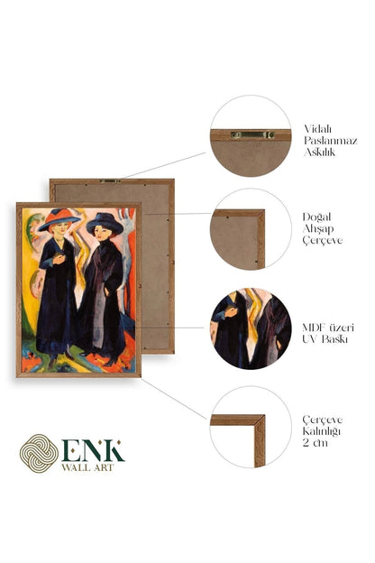 Ernst Ludwig Ahşap Çerçeveli Tablo 50 x 70