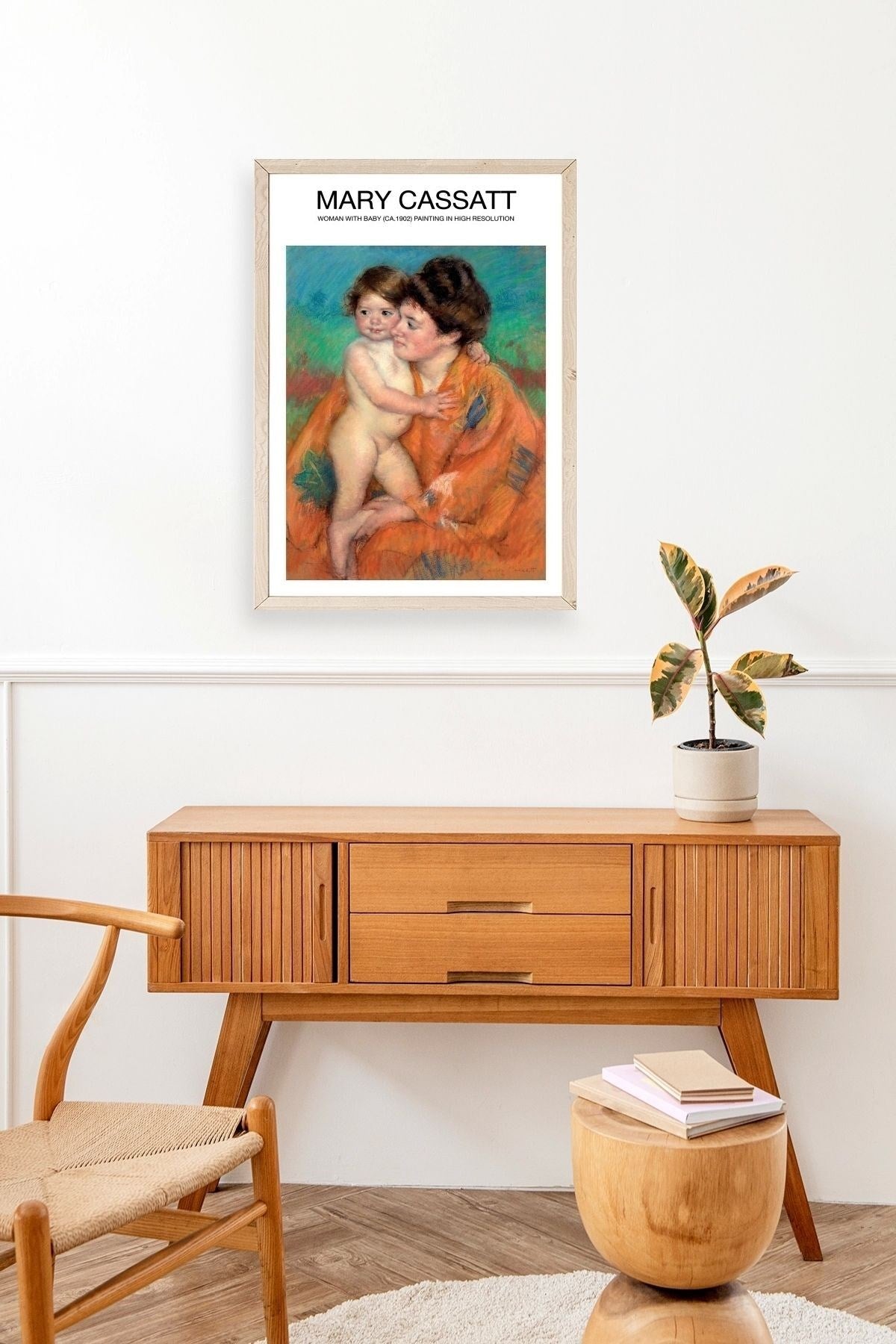 Mary Cassatt Ahşap Çerçeveli Tablo 30 x 42