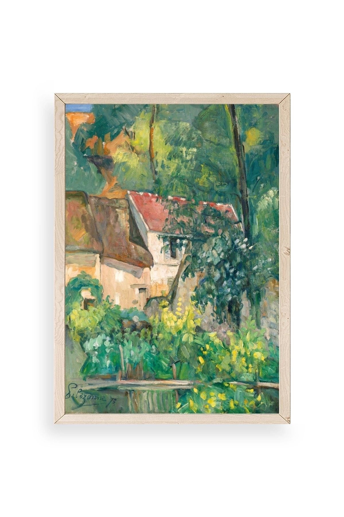 Paul Cezenne Kalender Ahşap Çerçeveli Tablo 23 x 30