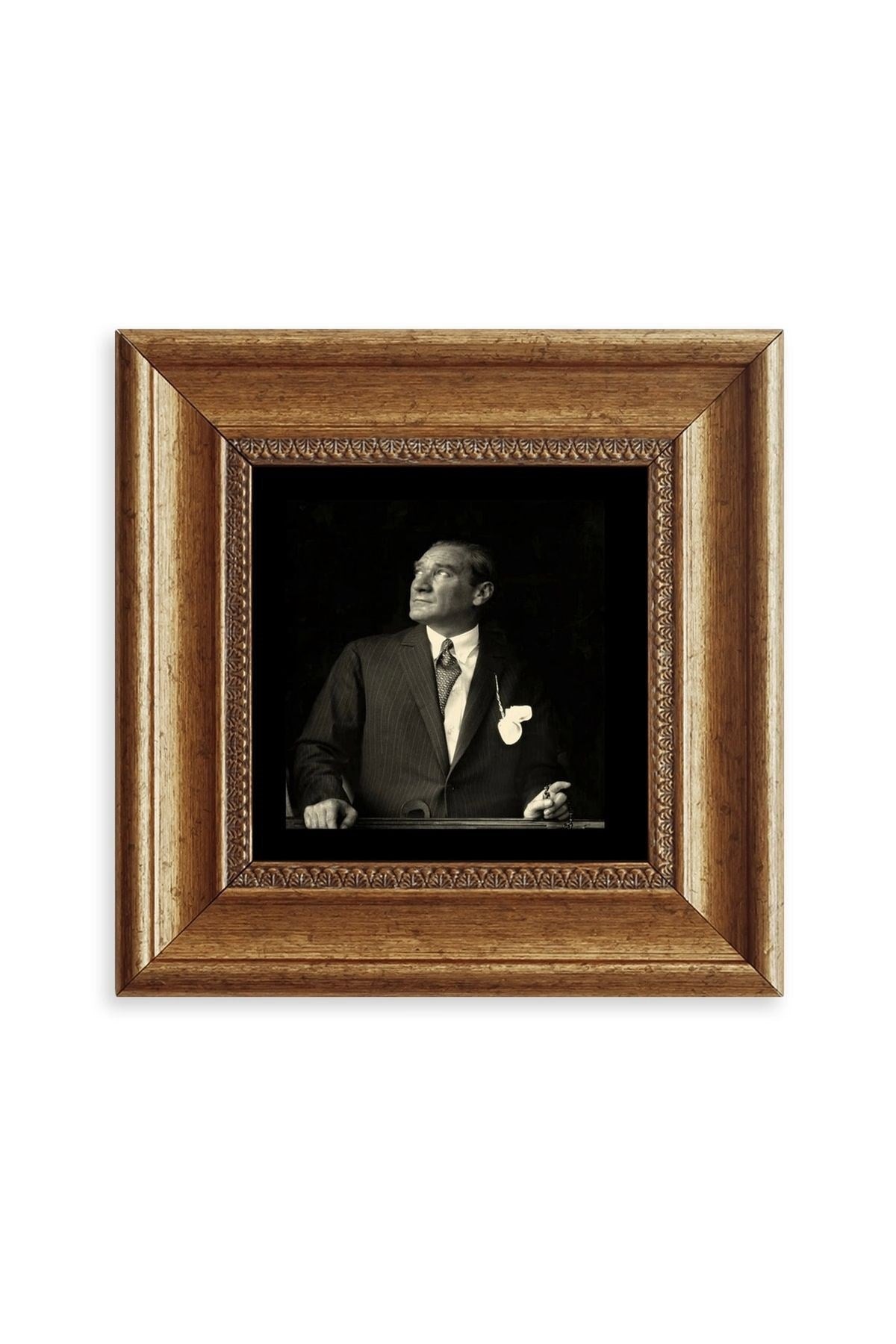 Atatürk Çerçeveli Taş Tablo 20 cm