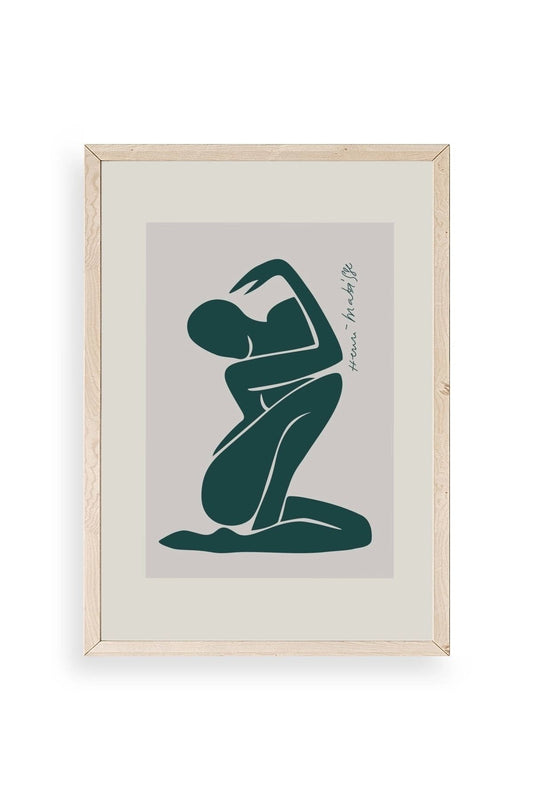 Modern Ahşap Çerçeveli Tablo 23 x 30