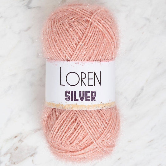 Loren Silver Pudra Pembe El Örgü İpi - RS0040 - 34079