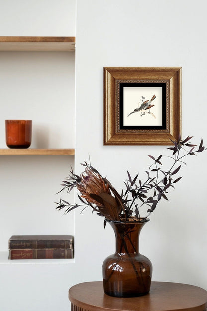 Uzun Gaga Çerçeveli Taş Tablo 20 cm