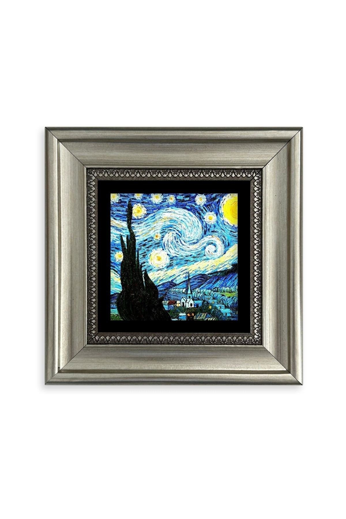 Van Gogh Çerçeveli Taş Tablo 20 cm