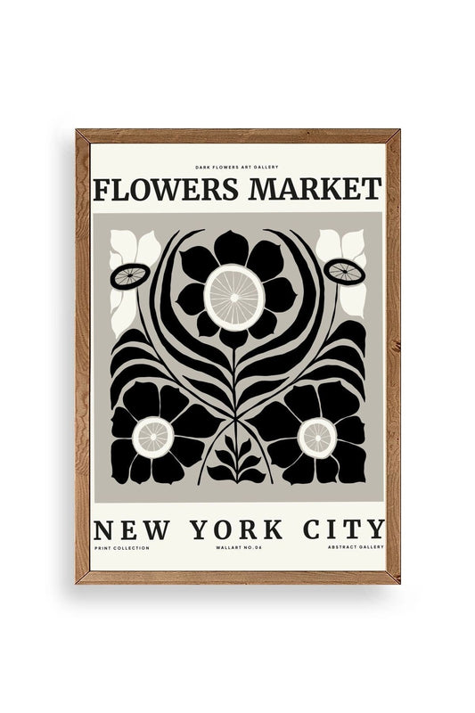 Çiçek Ahşap Çerçeveli Tablo 50 x 70