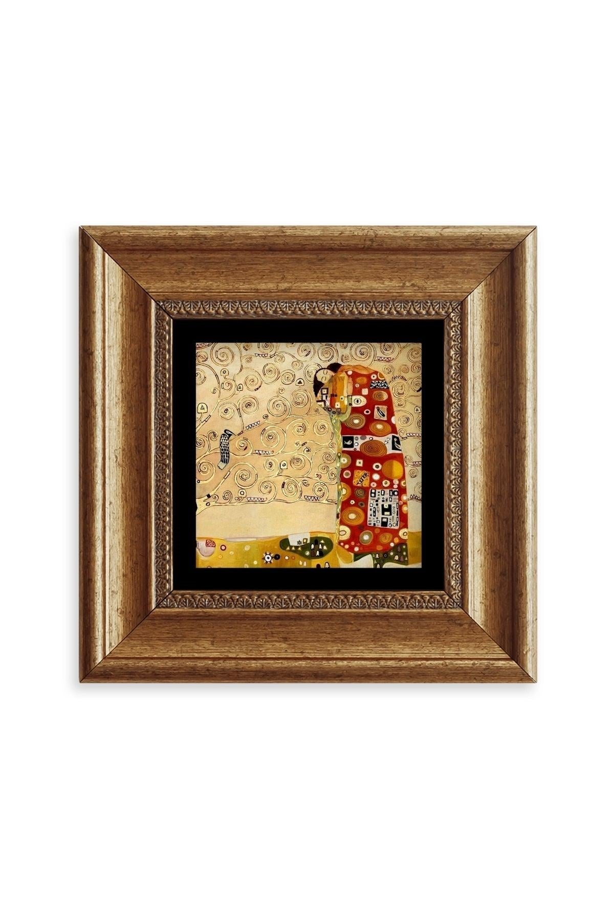 Gustav Klimpt Çerçeveli Taş Tablo 20 cm