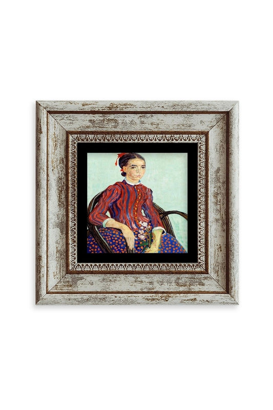 Van Gogh Çerçeveli Taş Tablo 20 cm