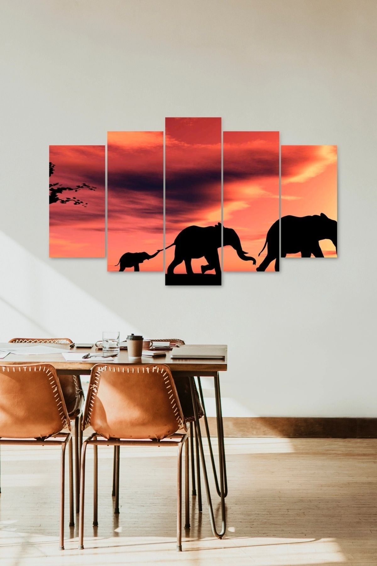 Filler Manzara 5 Parçalı Mdf Tablo 60 x 100