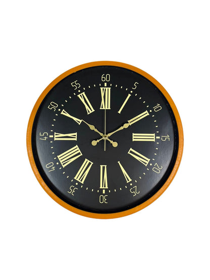 Zentime 36 Cm Turuncu Dekoratif Duvar Saati