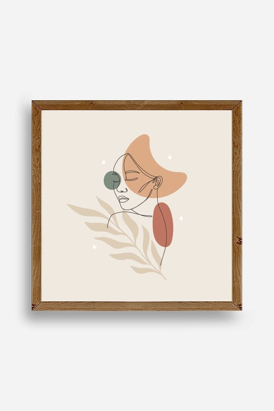 Modern Ahşap Çerçeveli Tablo 23 x 23