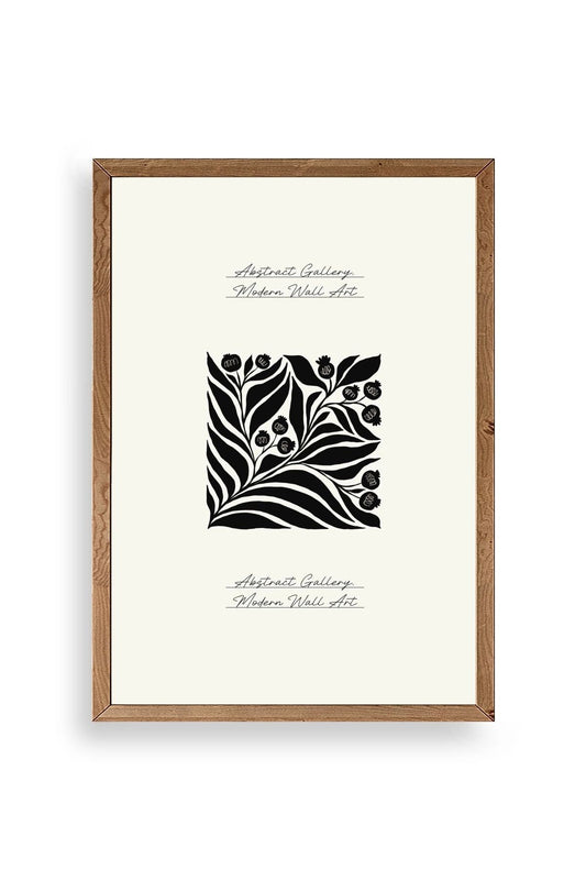 Çiçek Ahşap Çerçeveli Tablo 23 x 30