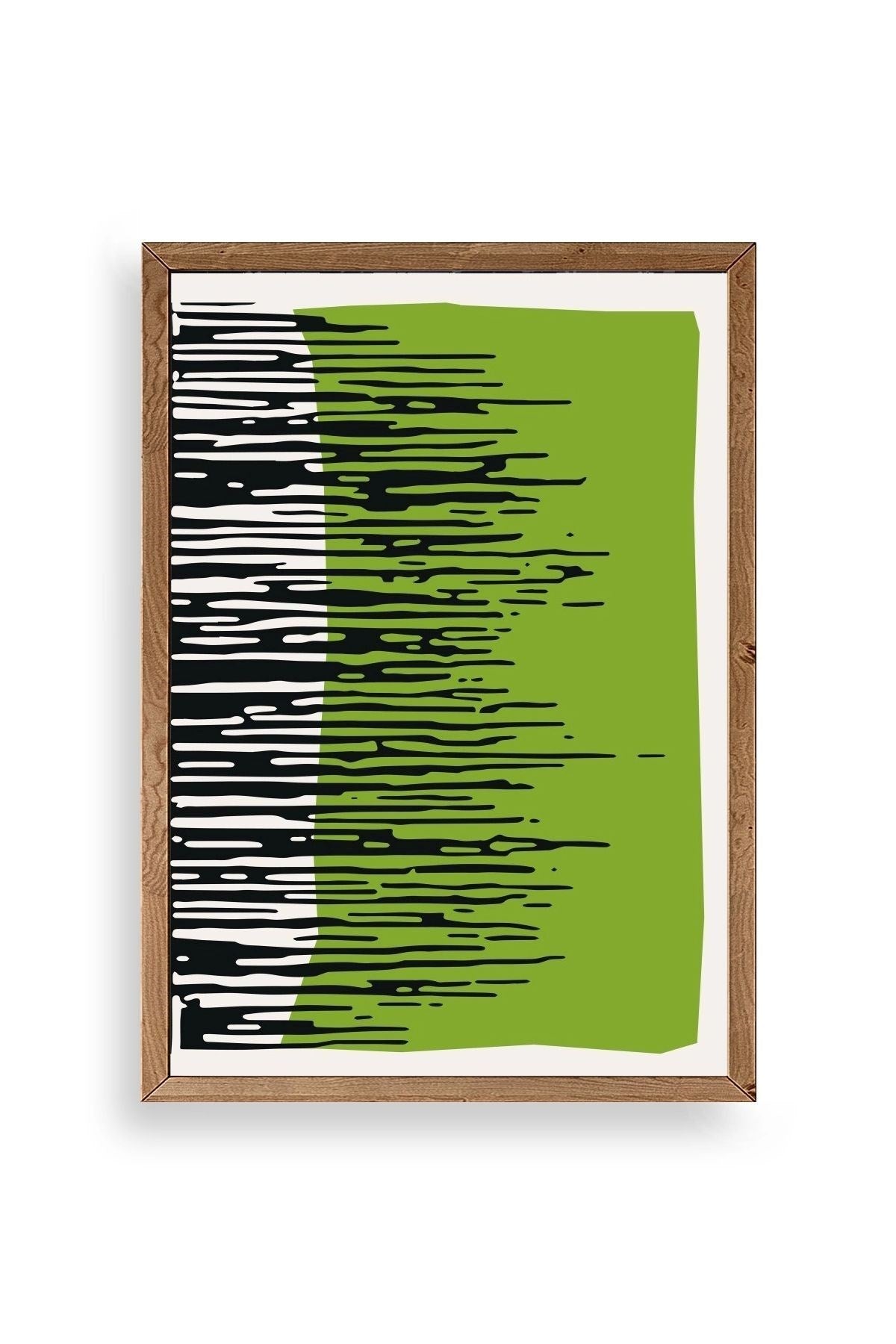 Modern Ahşap Çerçeveli Tablo 17 x 23