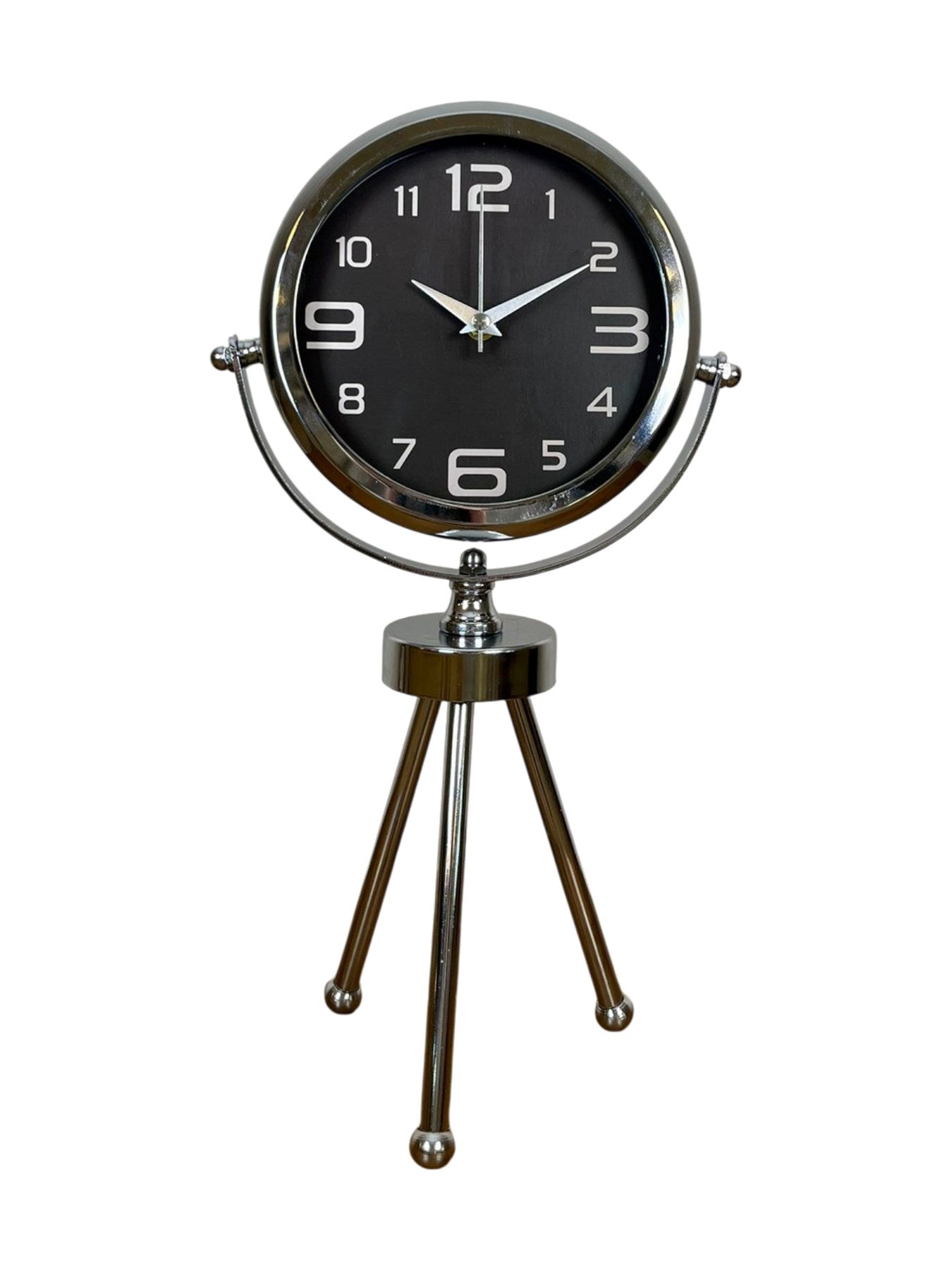 Zentime Krom Şık Üç Ayaklı Masa Saati