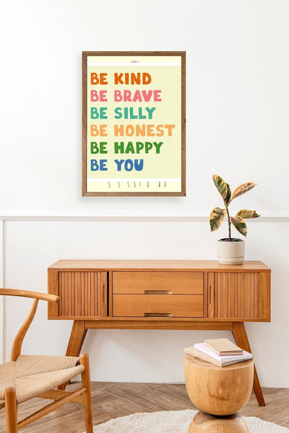 Motto Ahşap Çerçeveli Tablo 23 x 30