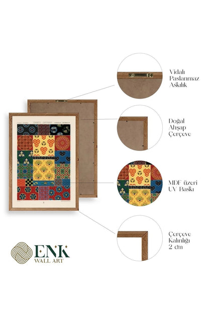 Motif Ahşap Çerçeveli Tablo 50 x 70